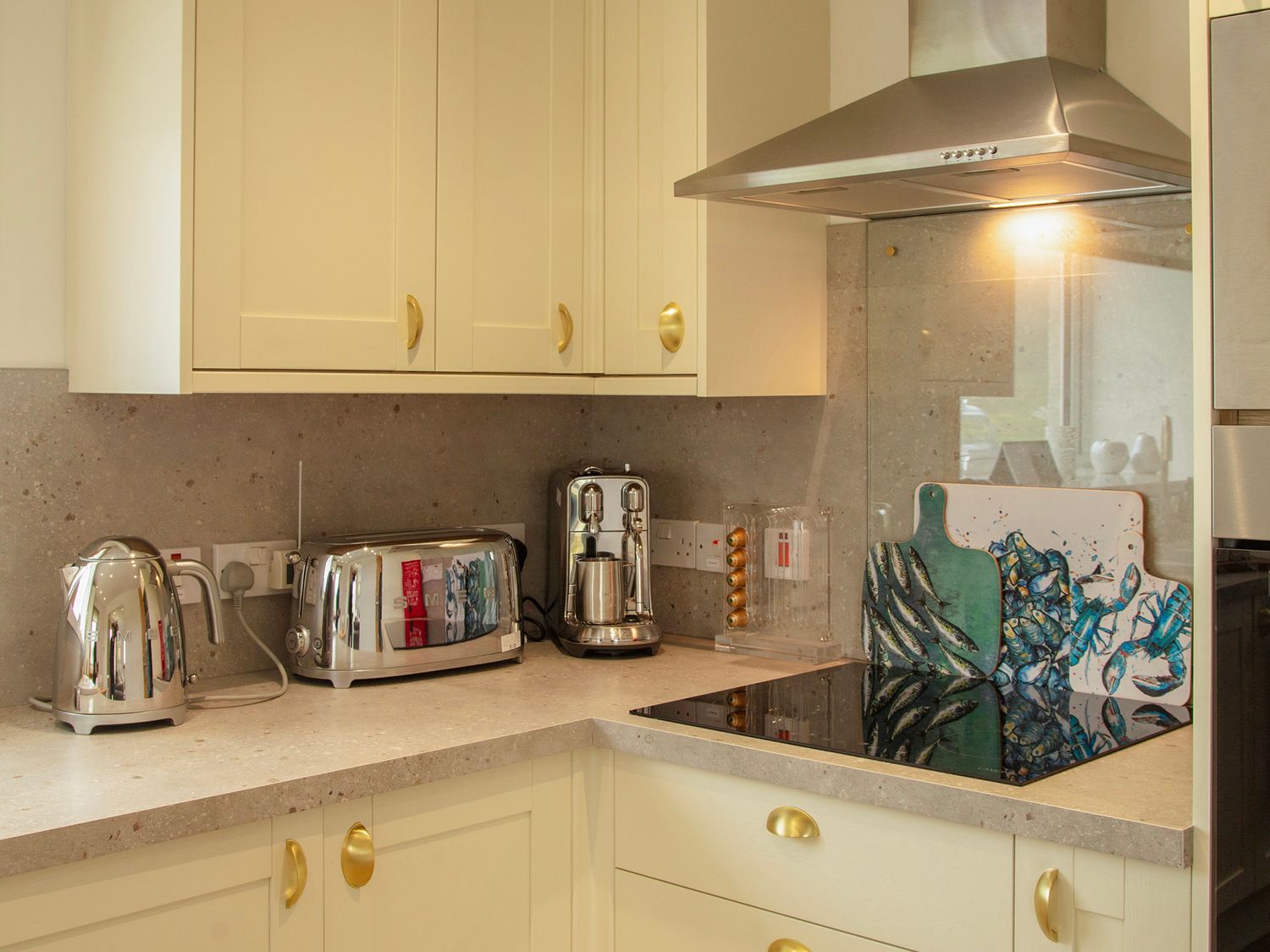 Kitchen sink and worktop at Taigh Eva