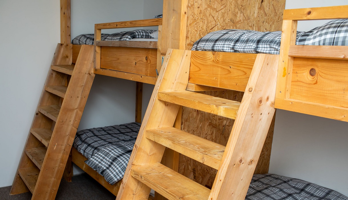 The Tractor Shed Camping Pods and Bunkhouse ladder