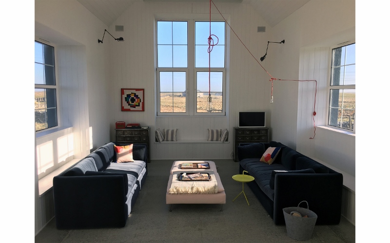 Tigharry Schoolhouse bright lounge