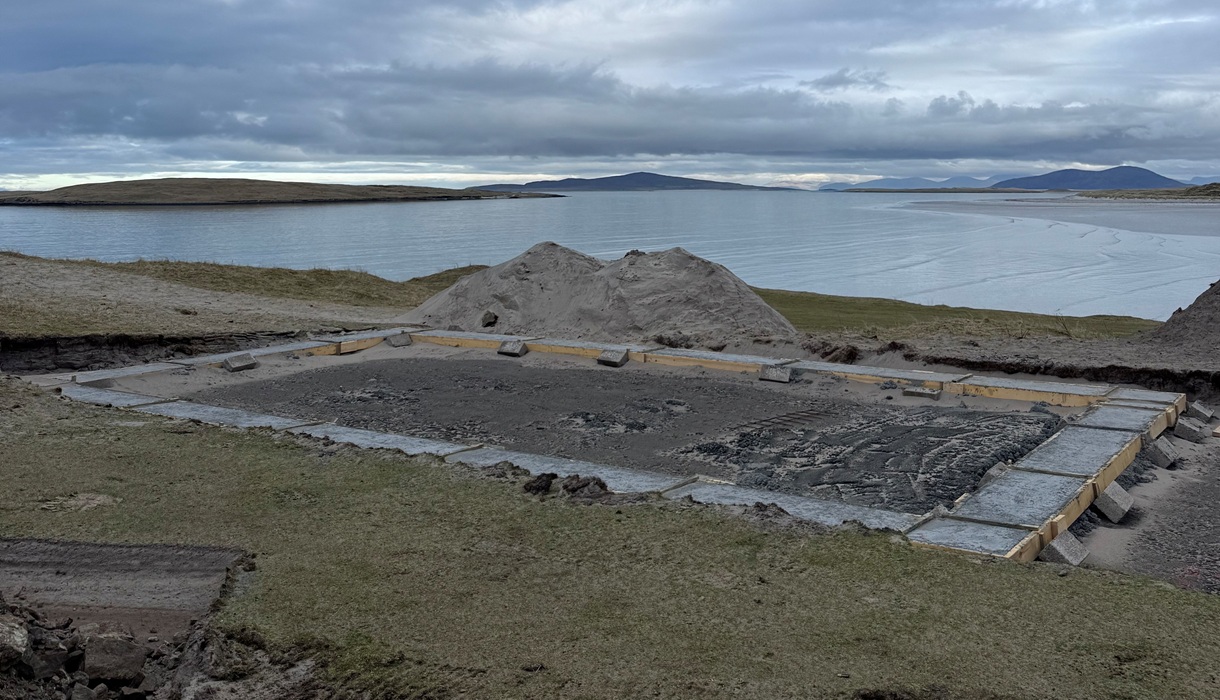 Clachan Sands Campsite construction
