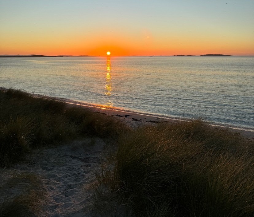 Clachan Sands Campsite sunset