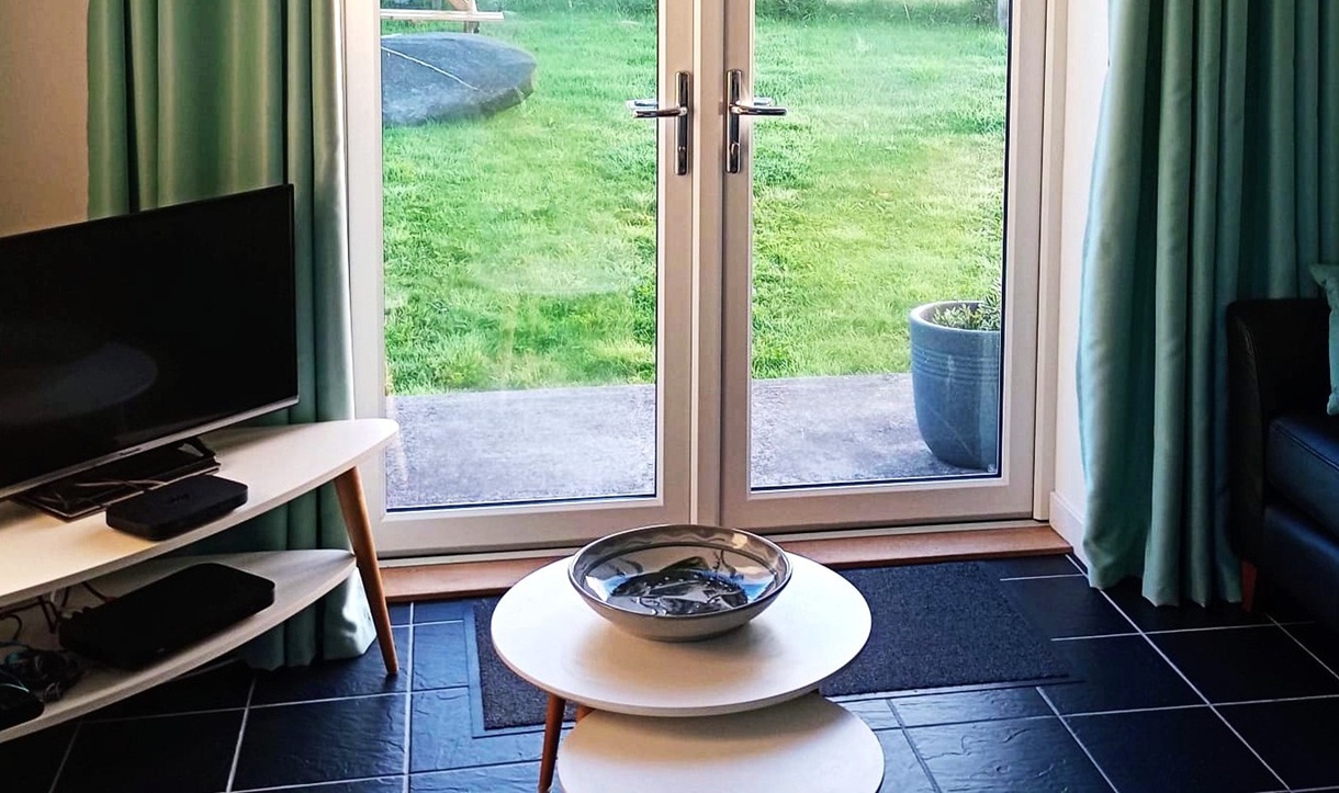 Crossroads Cottage French doors