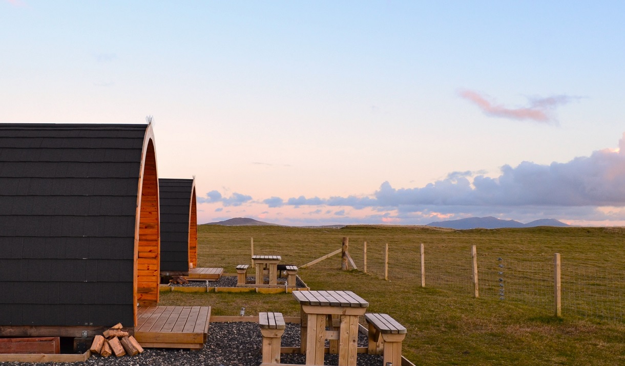 Baleshare Bothies views