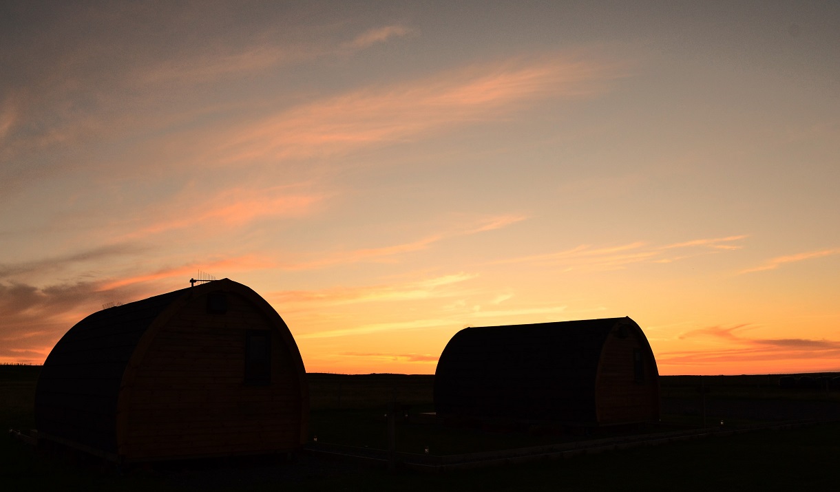Baleshare Bothies sunset