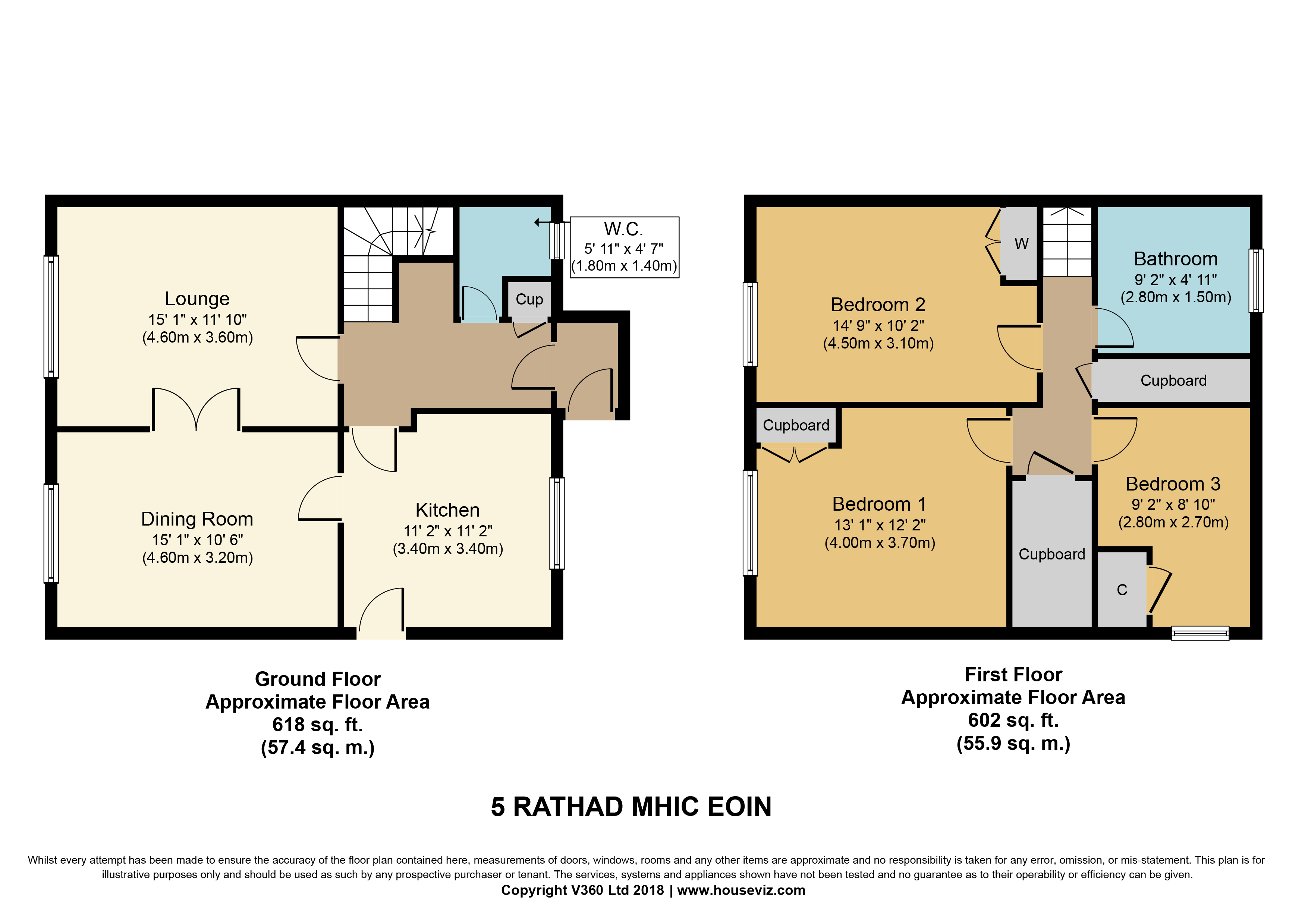Floor plan — 5 Rathad Mhic Eoin, Balivanich, Isle of Benbecula, HS7 5NG