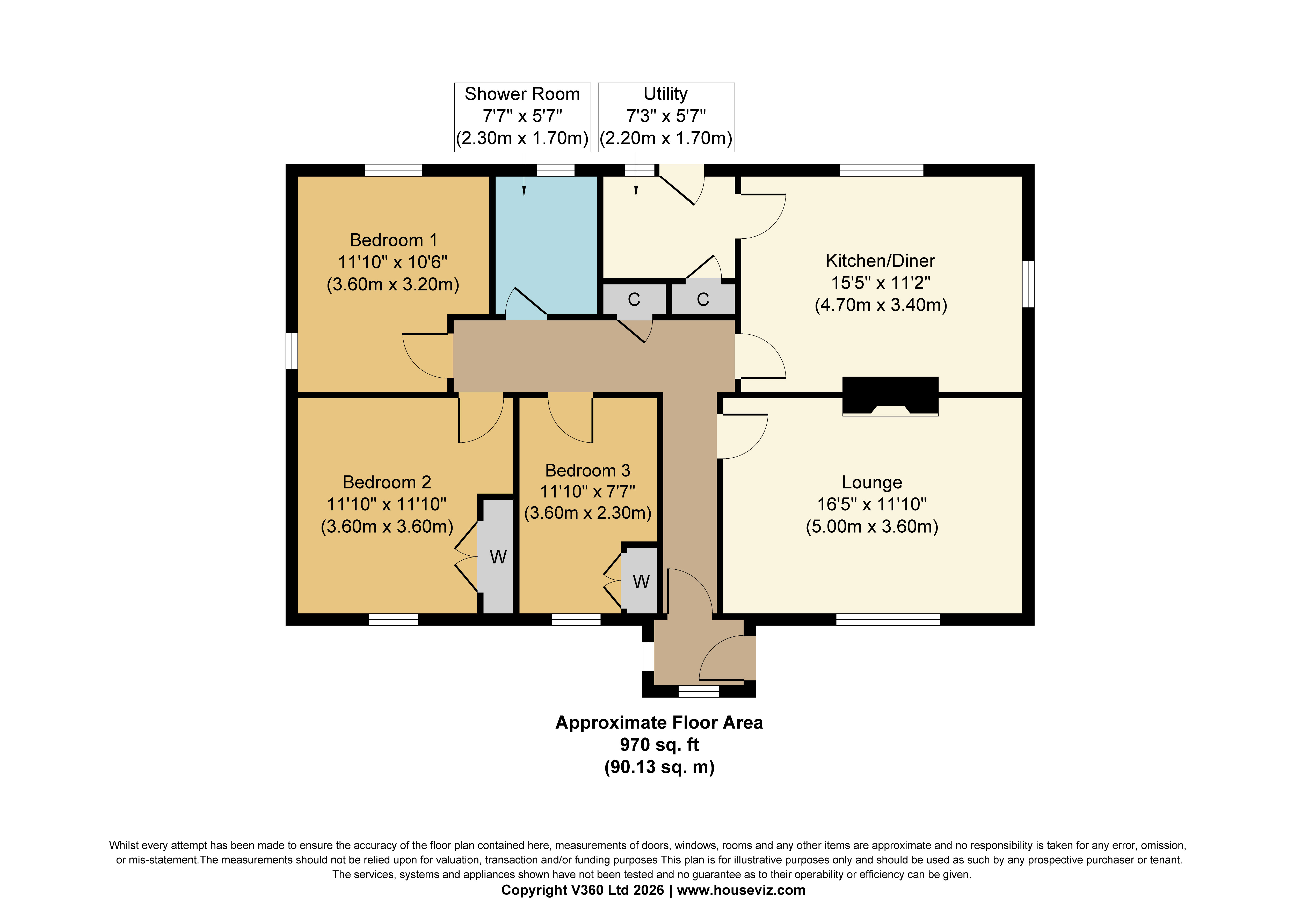 Floor plan — 7 South Glendale, Isle of South Uist, Western Isles HS8 5UE
