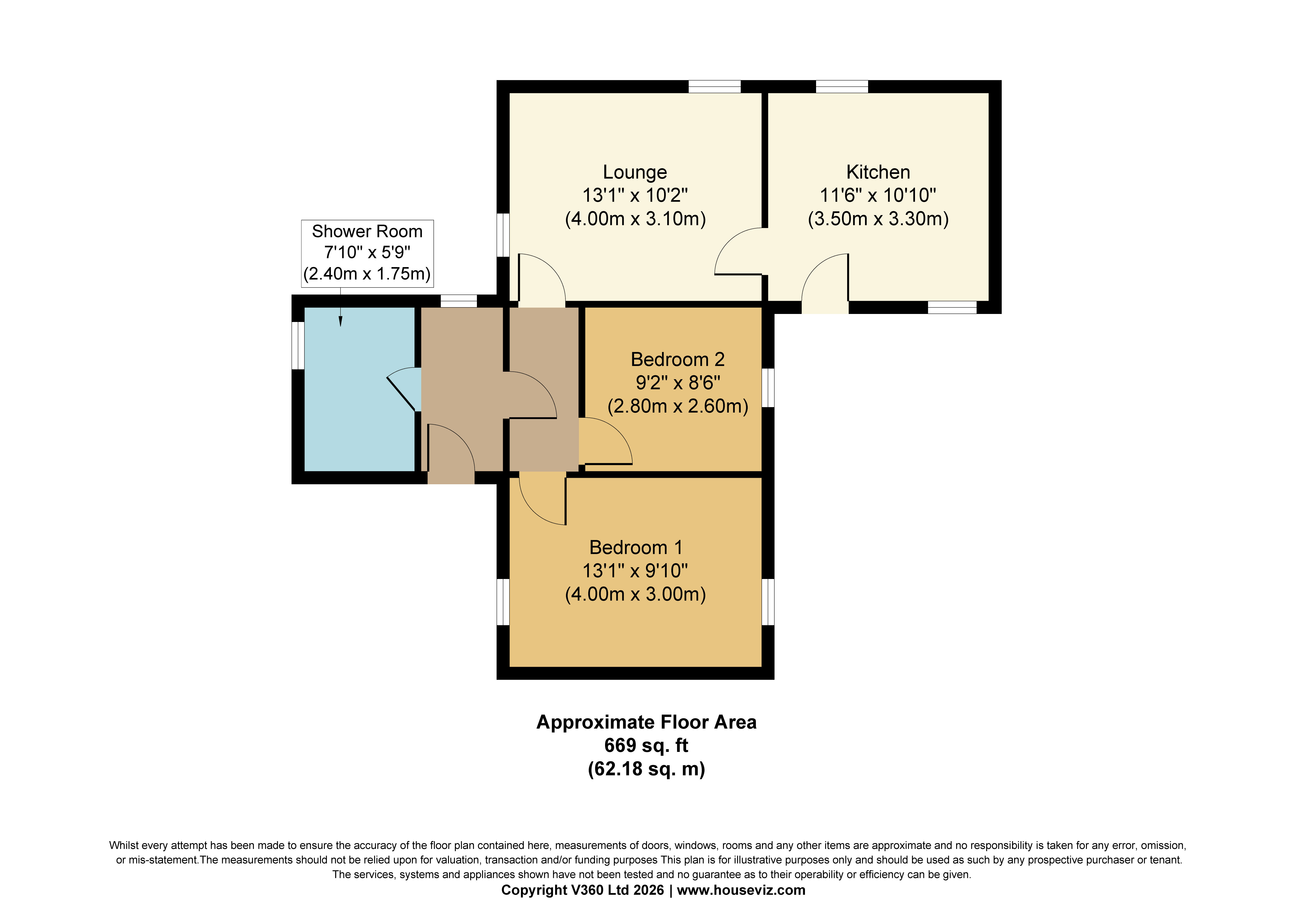 Floor plan — White Rock, Dusary, Isle of North Uist, Western Isles HS6 5EW