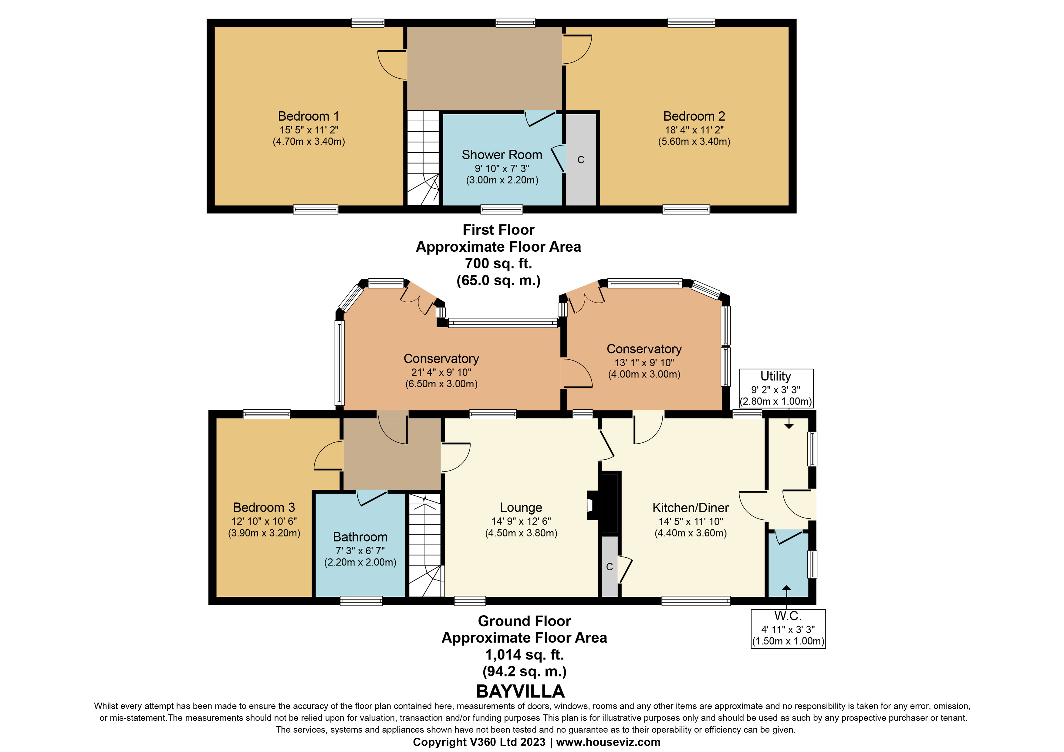 Floor plan — Bayvilla, Paible, Isle of North Uist Western Isles, HS6 5DX